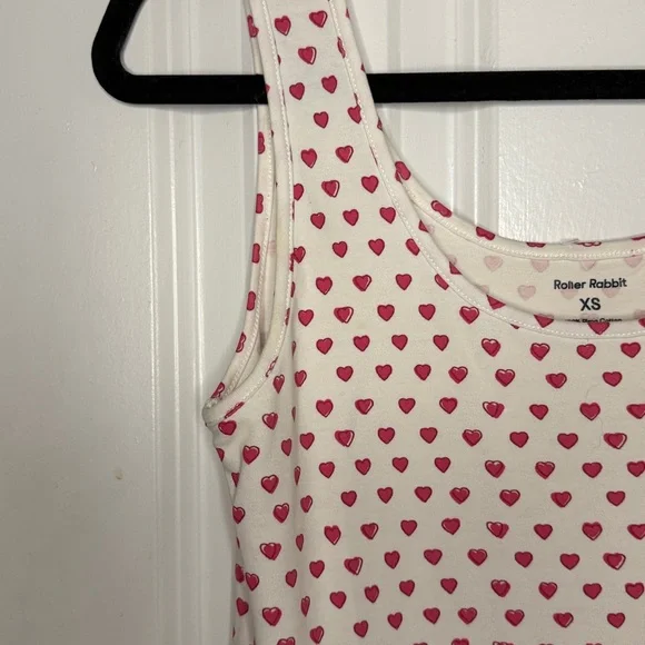 Roller Rabbit Alba Sleep Jersey in Pink Heart - Picture 5 of 5